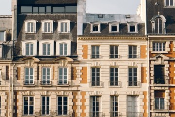 Imagen de cuatro fachadas rehabilitadas